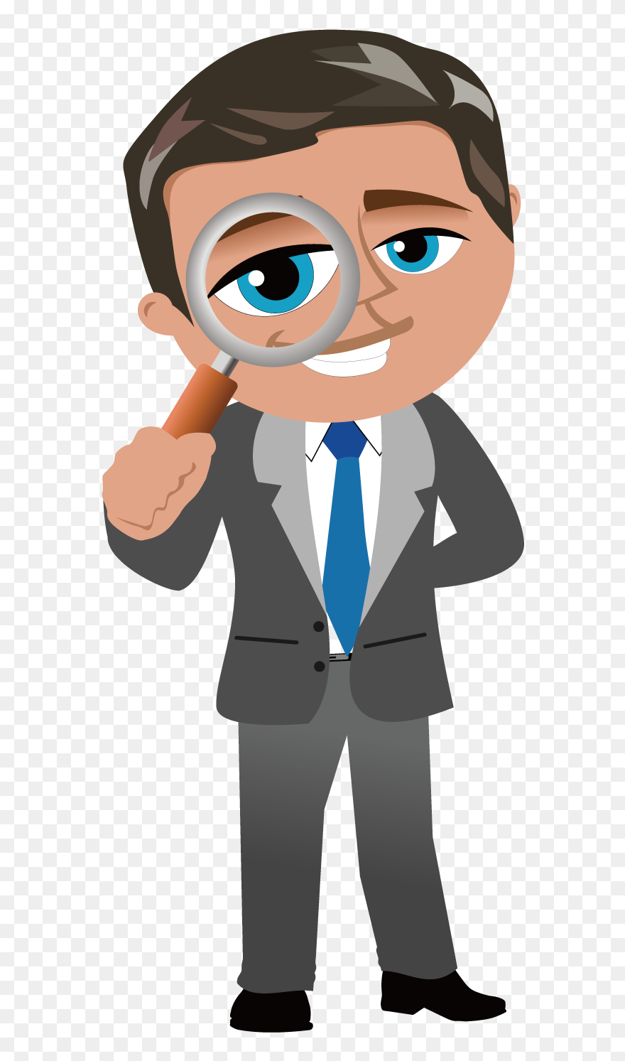 Cartoon Clipart Business Person - Manager Clipart Transparent - Png Download