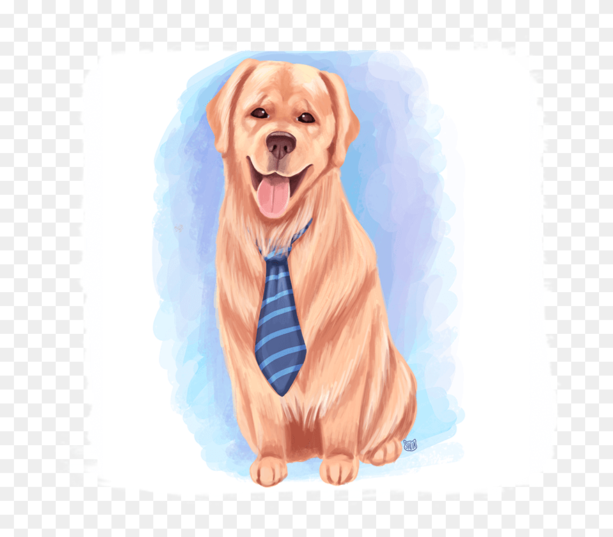 Transparent Golden Retriever Clip Art - Dog - Png Download