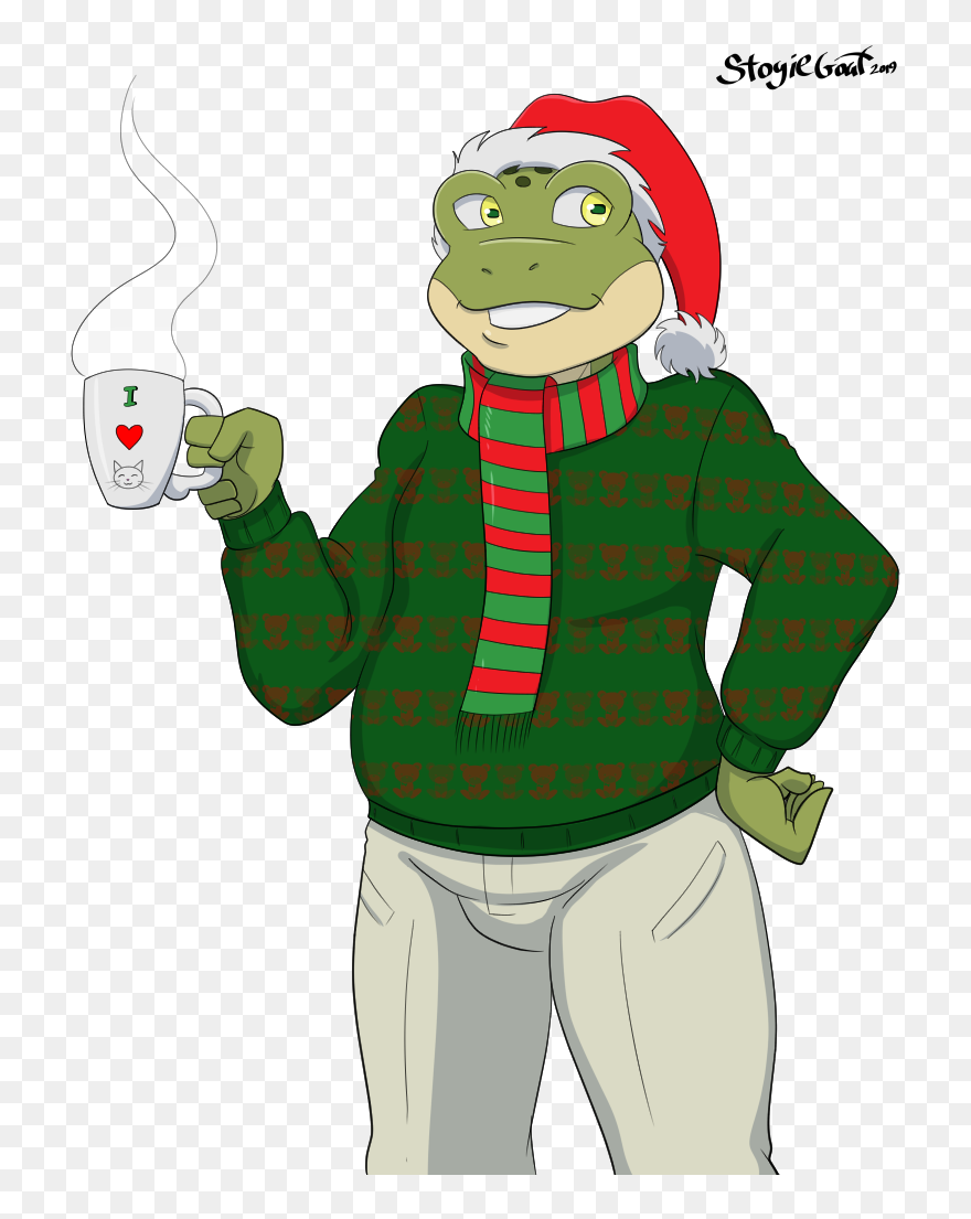 Merry Slip-mas - - Cartoon Clipart