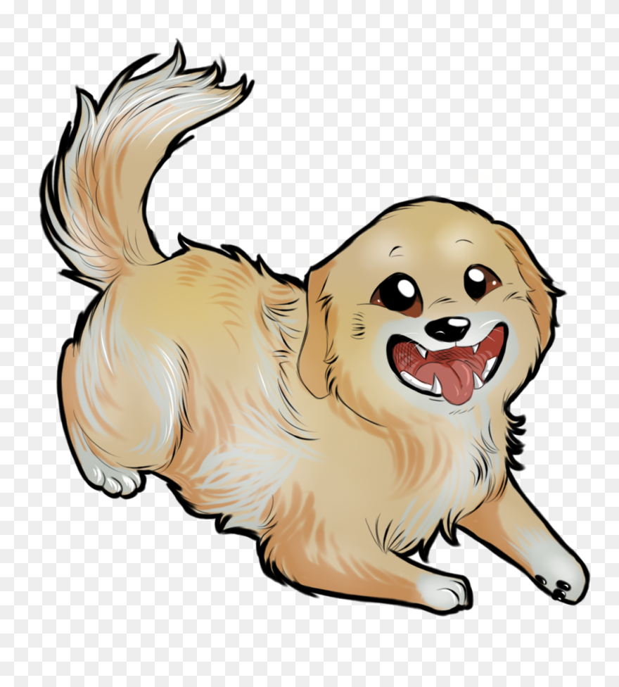 Chibi Golden Retriever - Retriever Clipart