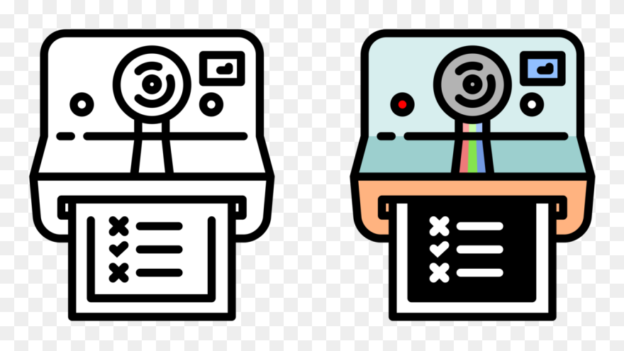 Area,text,line - Polaroid Camera Clipart Png Transparent Png