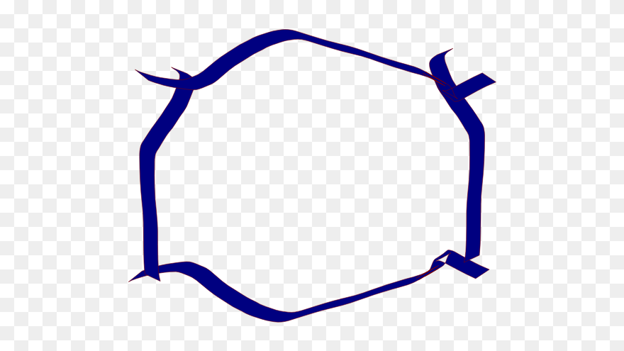 Blue Ribbon Border Woofer - Blue Free Christmas Borders And Frames Clipart