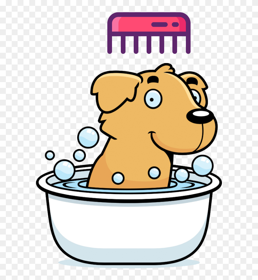Sleeping Golden Retriever Cartoon Clipart