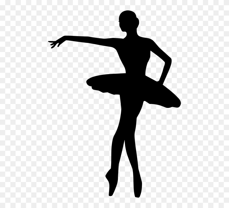 Ballet Shoes, Ballerina, Free Illustrations, Costume, - Silhouette Clipart