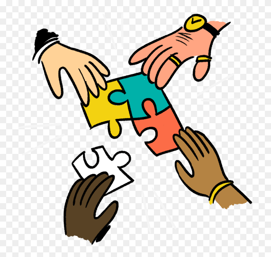 Putting Puzzle Pieces Together Clipart - Png Download