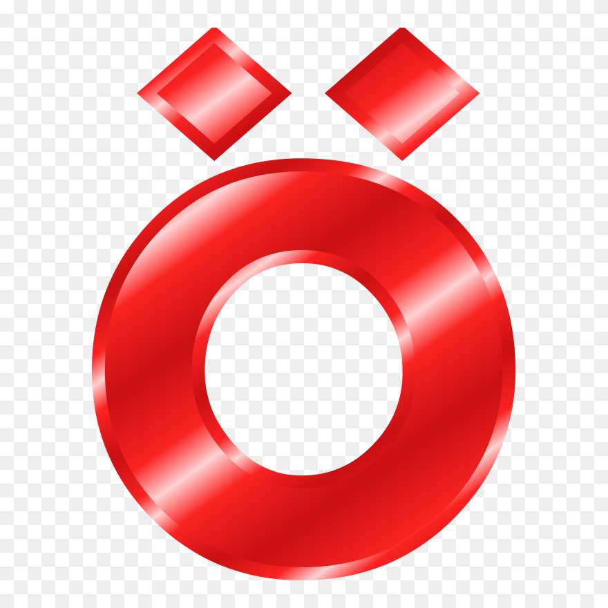 Effect Letters Alphabet Red - Ö Png Clipart