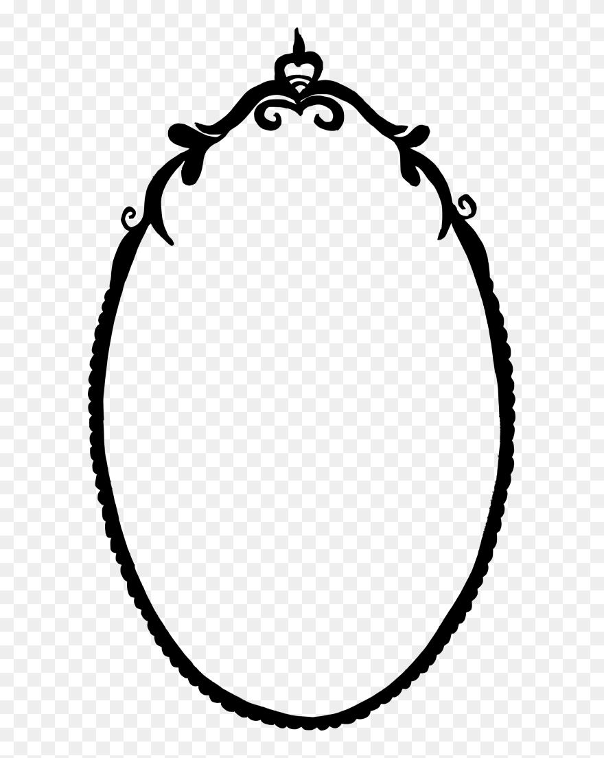 Vintage Frame Transparent Png Vector Image Png Download - Clip Art Oval Frame