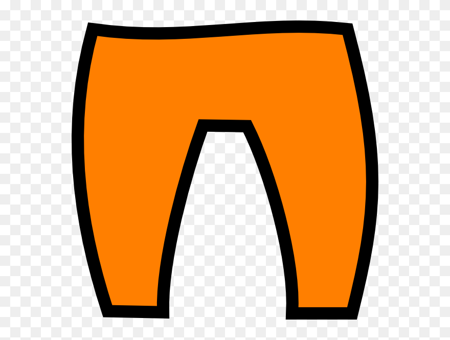 Transparent Pants Clipart - Orange Pants Clipart - Png Download