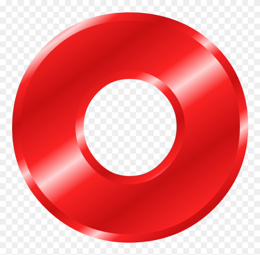 Effect Letters Alphabet Red - Alphabet Letters Red O Clipart