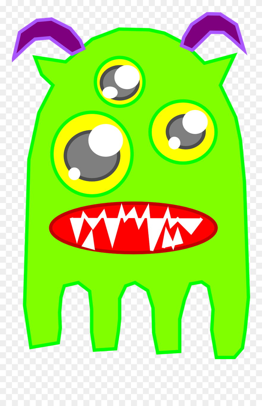 Youtube Green Monster Clip Art - Green Monster Clipart Png Transparent Png