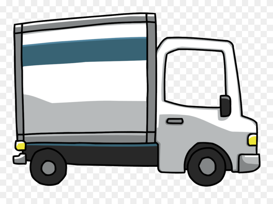 Mover Pickup Truck Van Car Clip Art - Clipart Moving Truck - Png Download
