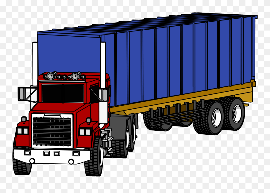 Truck Png Clipart - 18 Wheeler Truck Clipart Transparent Png