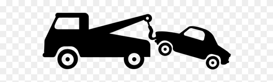 Hook Clipart Tow Truck - Towing A Car Clipart - Png Download