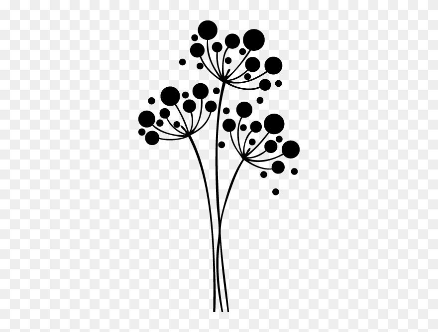 Vinilo Decorativo Flores Y - Flores Dibujos Para Decorar Clipart