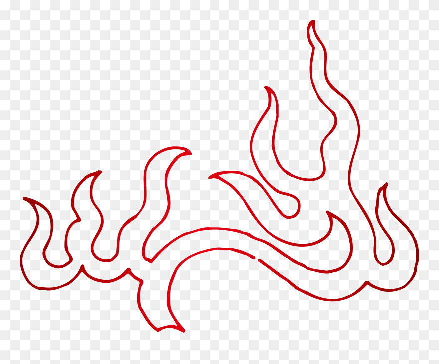 Transparent Fire Graphic Png - Fire Line Art Png Clipart