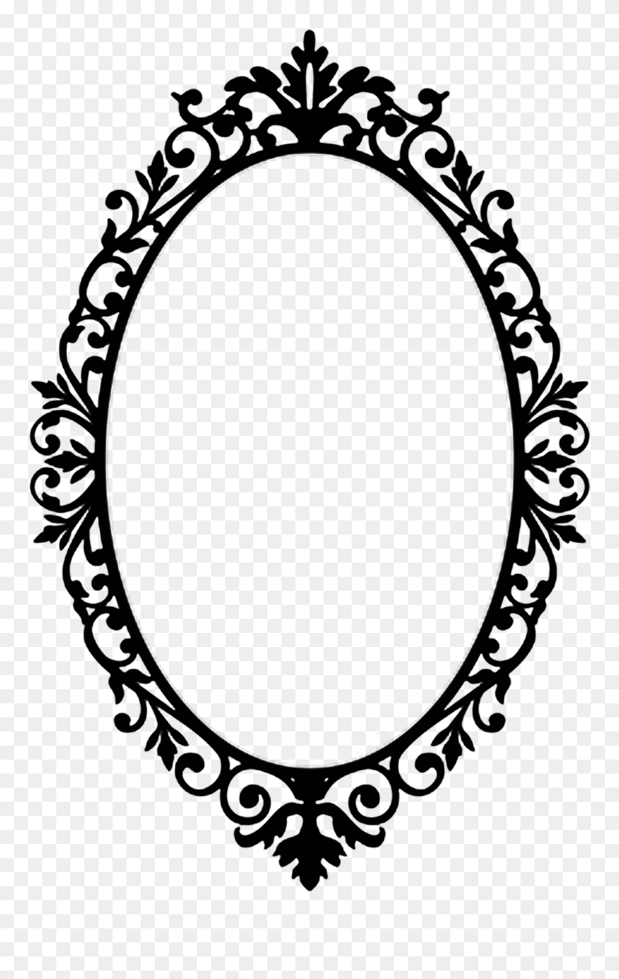 Mirror Drawing - Classical Frame Drawing Clipart