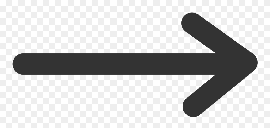 Line Arrow End Svg Clip Arts - Clipart Arrow Line - Png Download