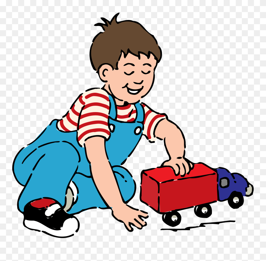 Boy Playing Clip Art - Png Download
