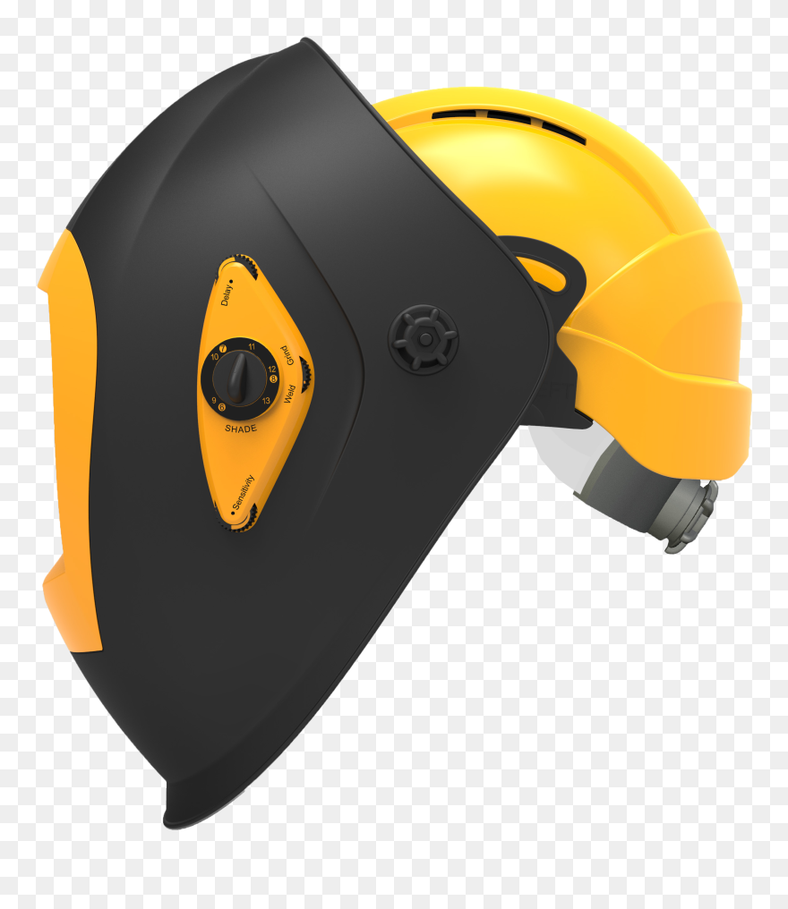 Welding Helmet With Safety Helmet Clipart