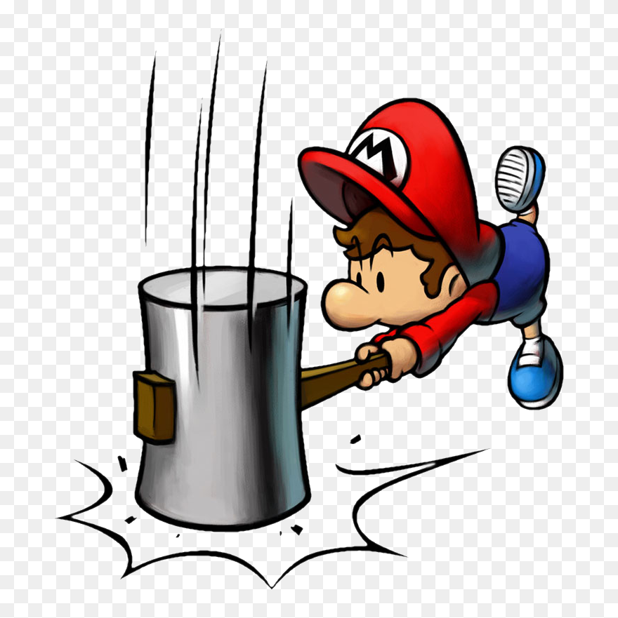 Mario And Luigi Hammer Clipart