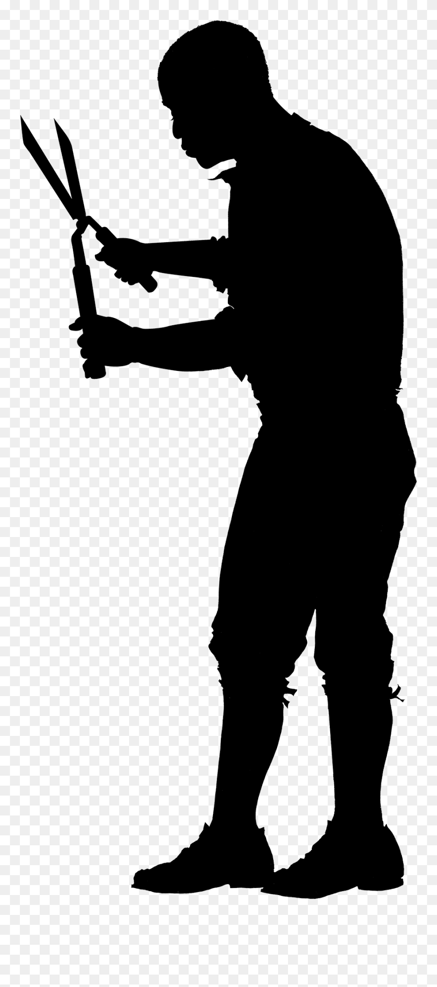 Mount Vernon Silhouette George Farmer - Farmer Silhouette Png Clipart