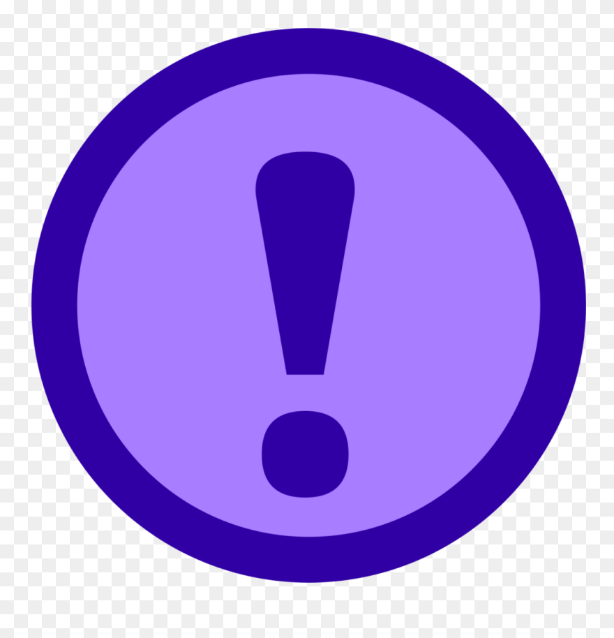 An Icon Showing An Exclamation Point In Its Center - Punctuation Mark Symbol Clipart - Png Download