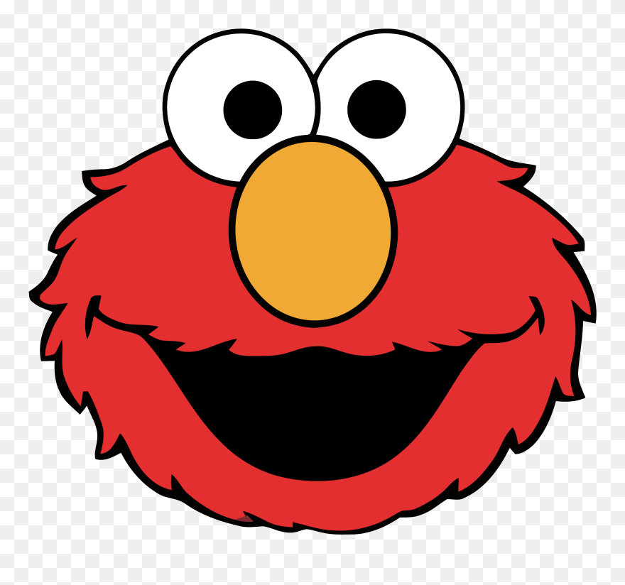 Transparent Christmas Cookies Clipart - Sesame Street Elmo Head - Png Download