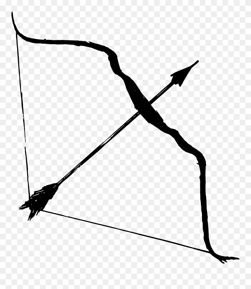 Bow Arrows Transparent & Png Clipart Free Download - Transparent Background Bow And Arrow Png