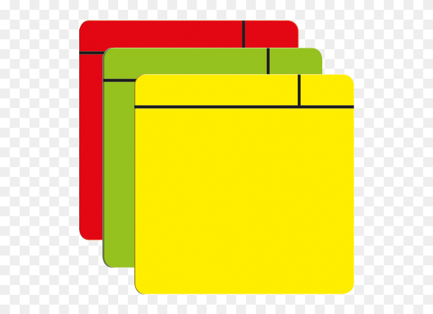Red Yellow Green Post It Notes Clipart