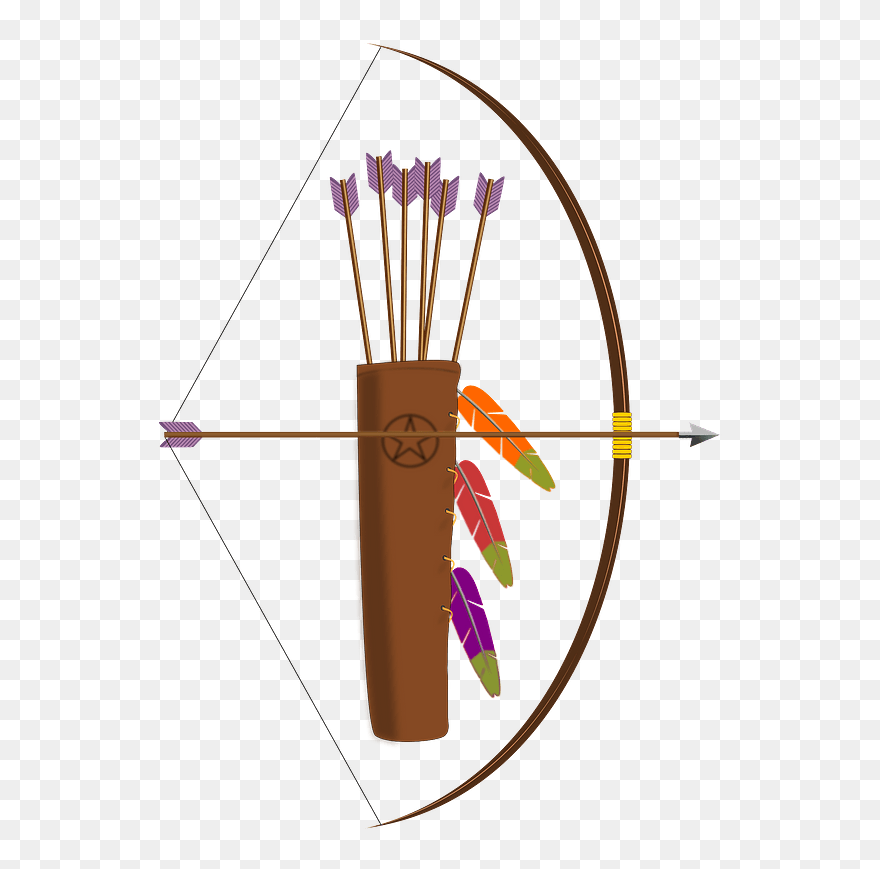 Bow, Arrow And Quiver Clipart - Bow And Arrow Clipart Png Transparent Png