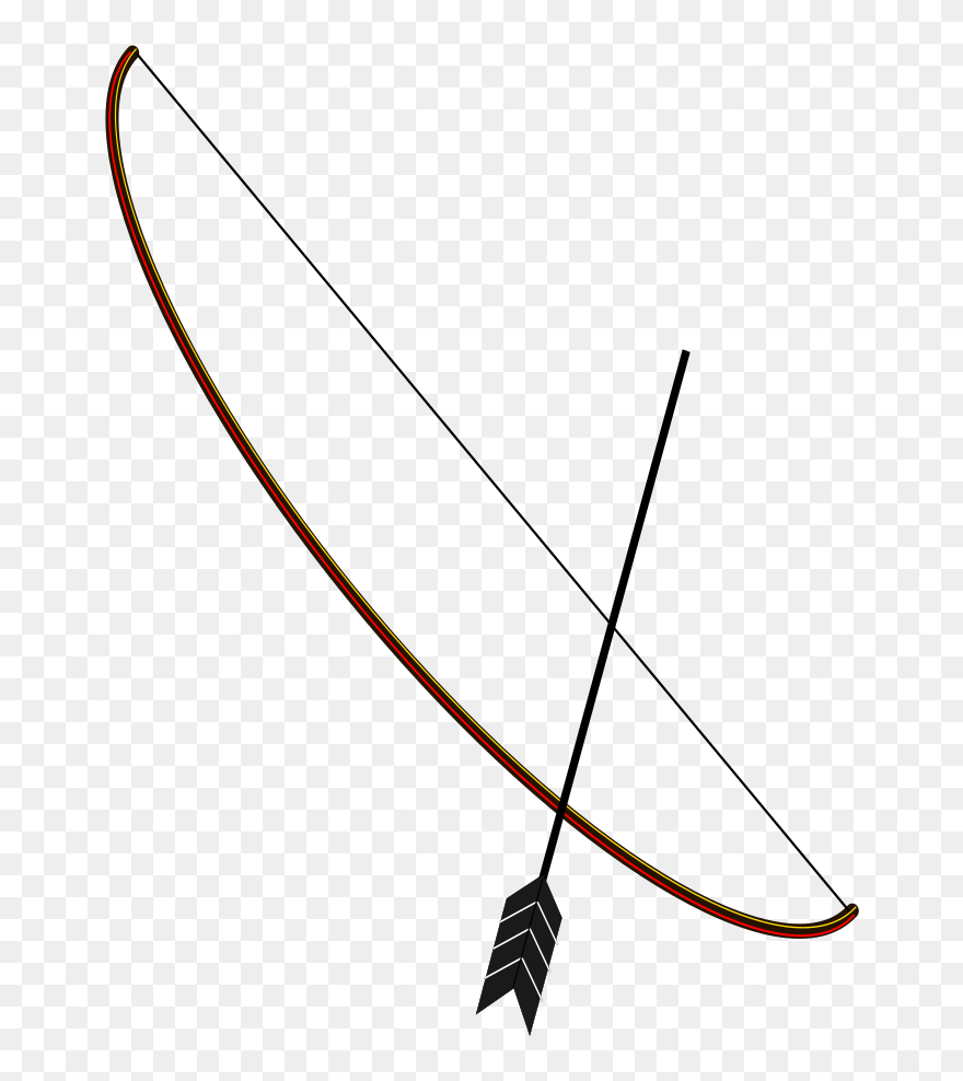 Royal Blue Bow And Arrow Svg Clip Arts - Amerindian Bow And Arrow - Png Download