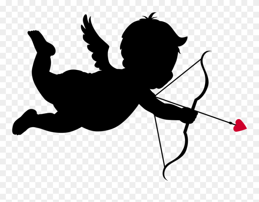 Clipart Arrow Man, Clipart Arrow Man Transparent Free - Red Cupid Clipart - Png Download