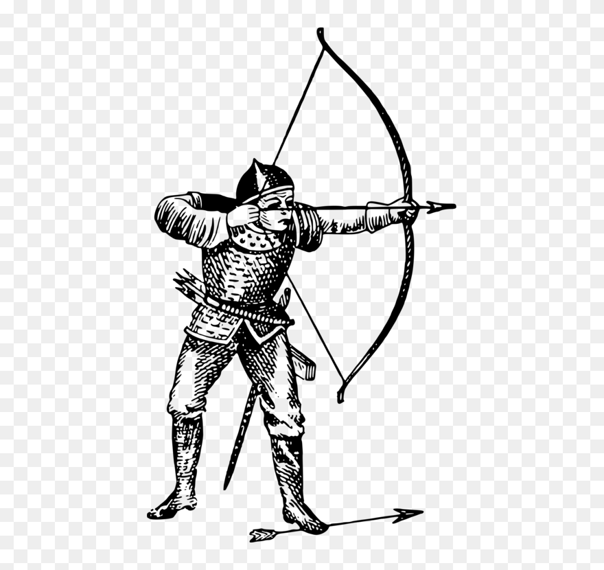 Lance,bow And Arrow,recreation - Archer Clipart Transparent - Png Download