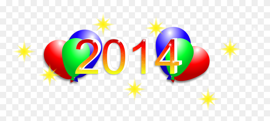 Happy New Years 2014 Clip Art - 2014 Clipart - Png Download