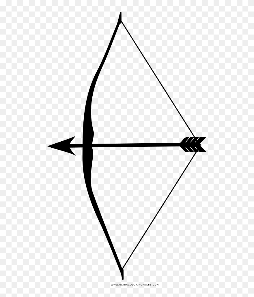 Transparent Bow And Arrow Clip Art - Cartoon Bow And Arrow - Png Download