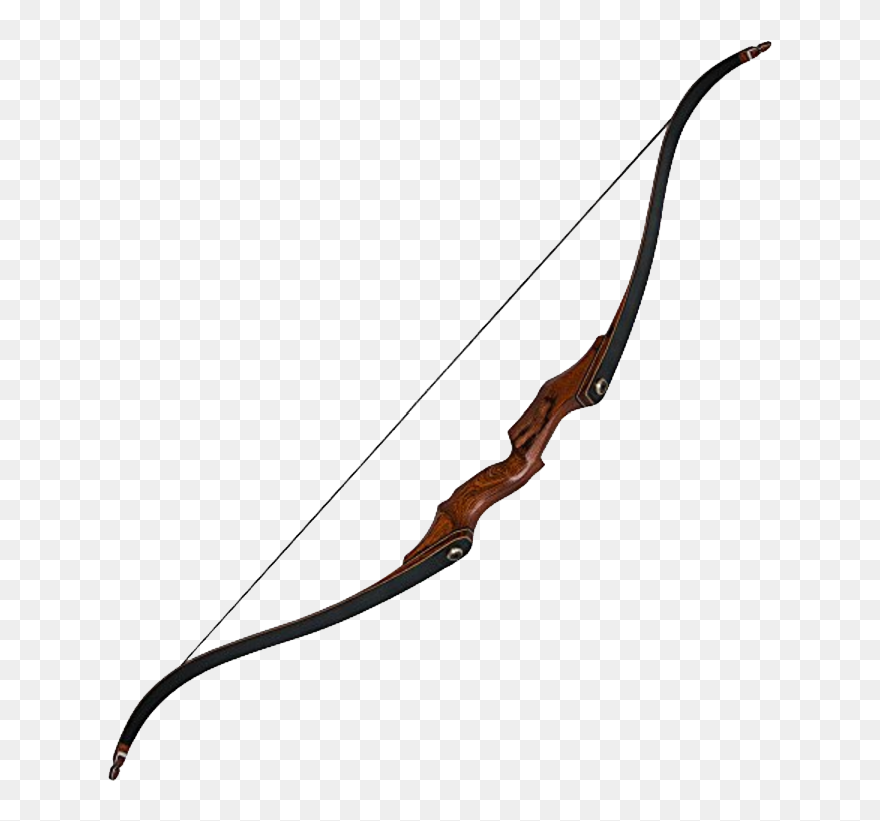 Bow And Arrow Recurve Bow Takedown Bow Archery - Longbow Clipart
