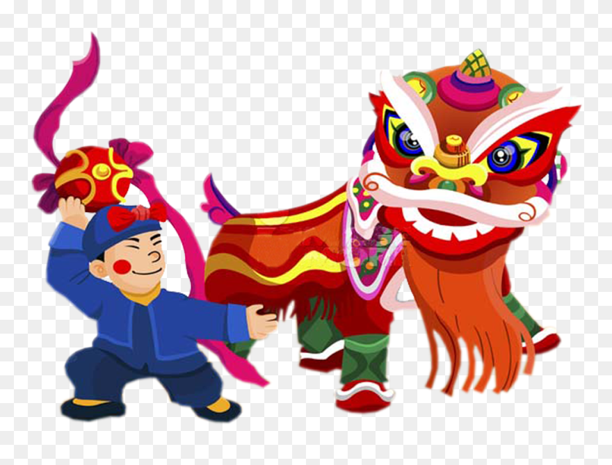 Chinese New Year Png - Lion Dance Clipart Png Transparent Png