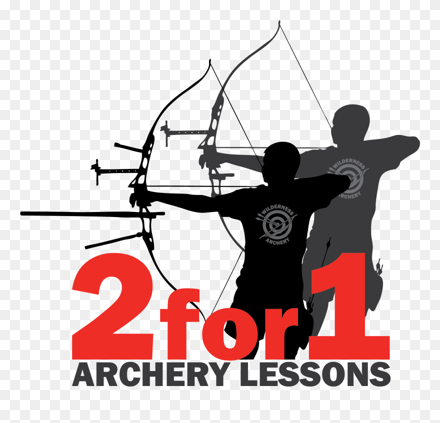 Archery Silhouette Bow And Arrow Clip Art - Siluet Panahan - Png Download