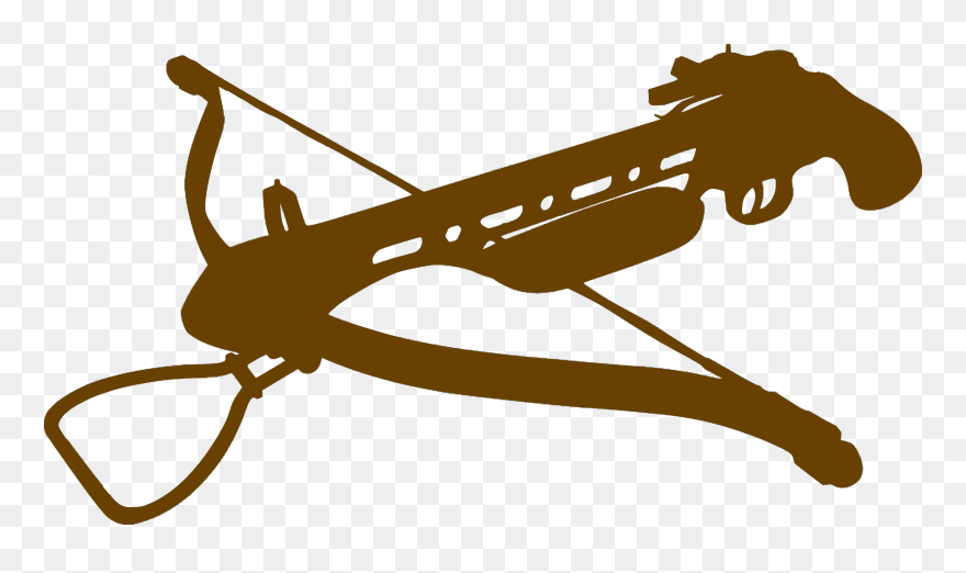 Cross Bow Clipart Clipart Black And White Download - Silhouette Crossbow Png Transparent Png