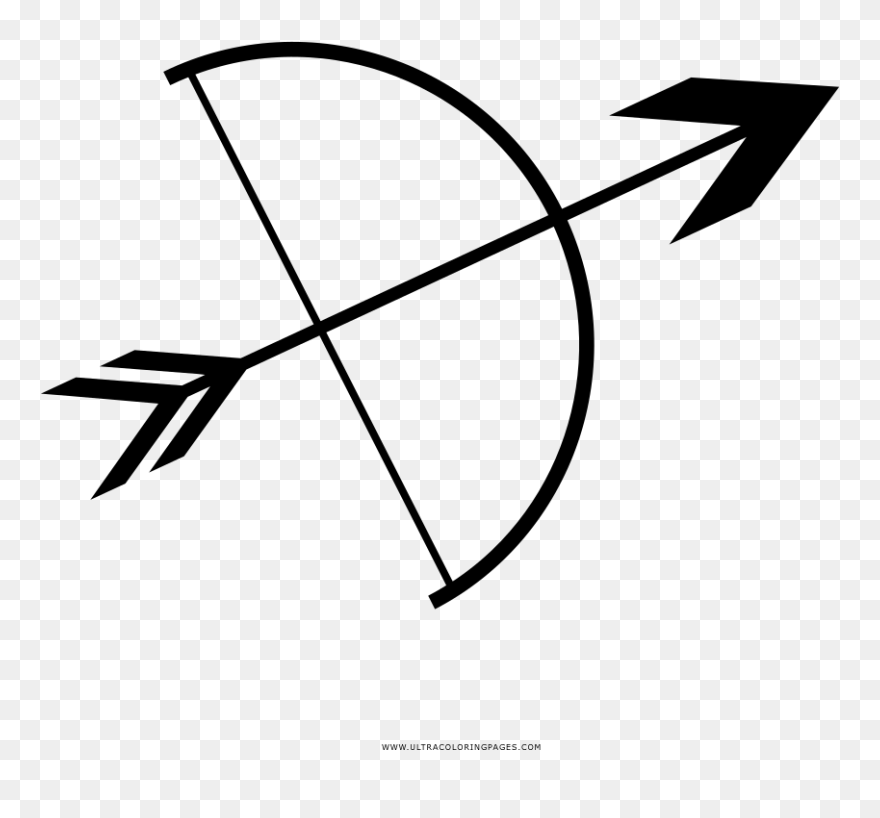 Transparent Bow And Arrow Clip Art - Arco E Flecha Png