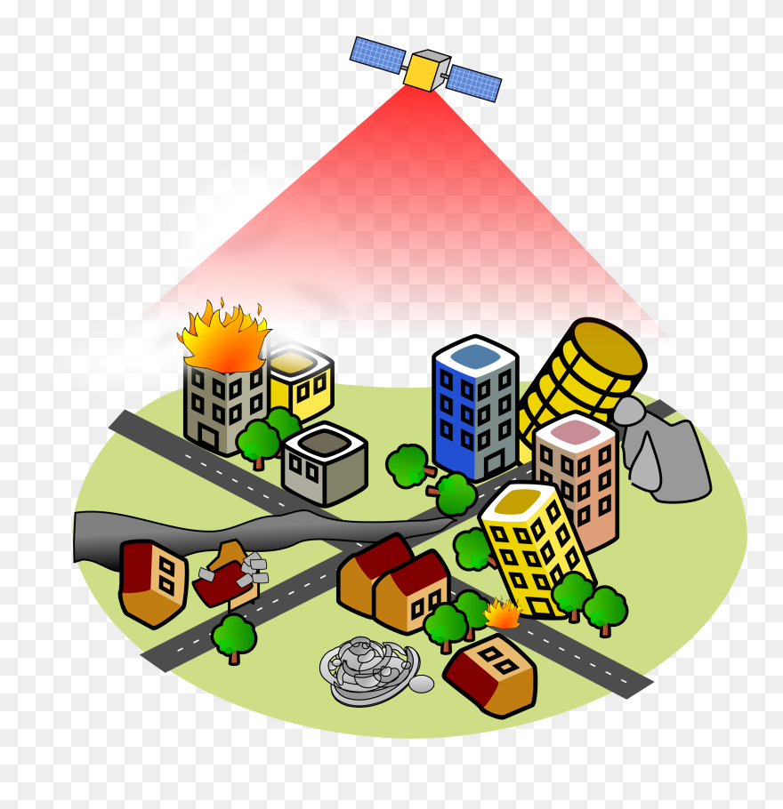 Satellite Clipart Remote Sensing - Office Building Clip Art - Png Download