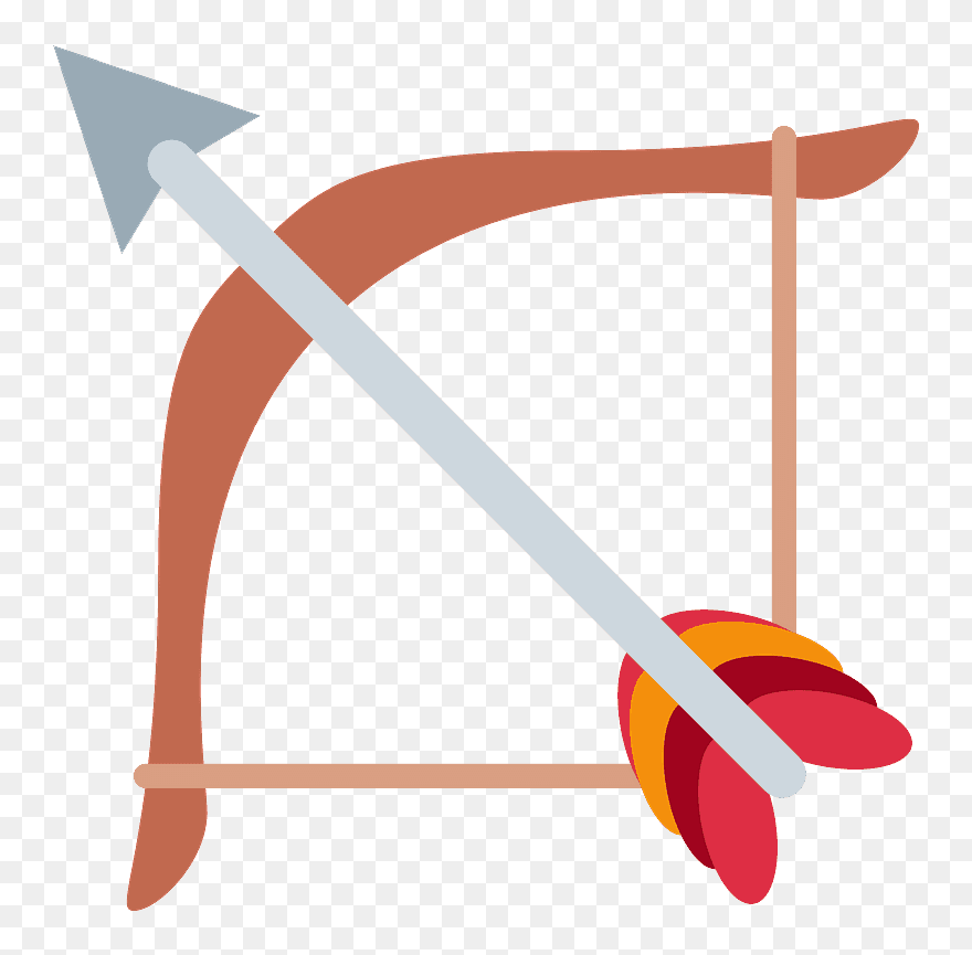 Bow And Arrow Emoji Clipart - Iphone Yay Emoji - Png Download