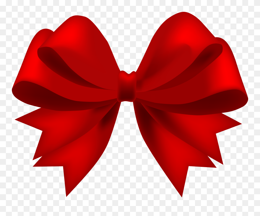 Red Bow Clipart Transparent Background - Png Download