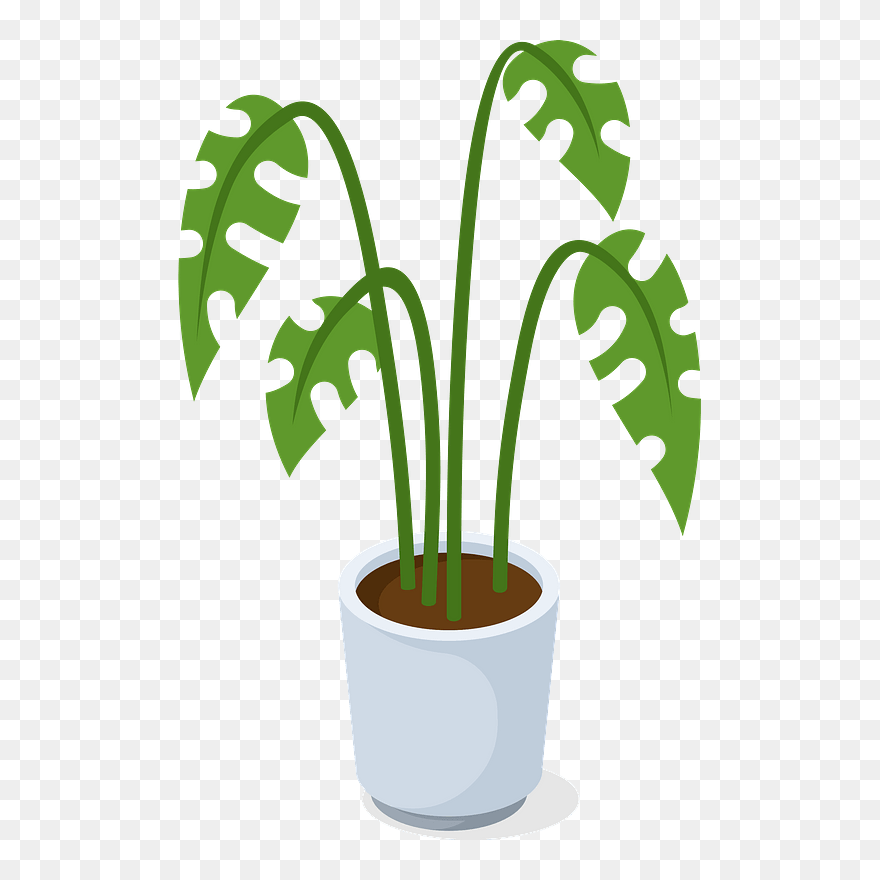 Office Plant Clipart - Flowerpot - Png Download