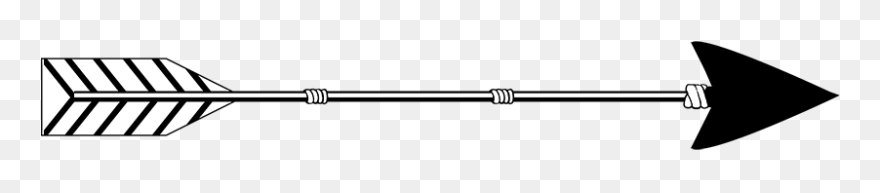 Arrow Clipart Black And White - Lance - Png Download