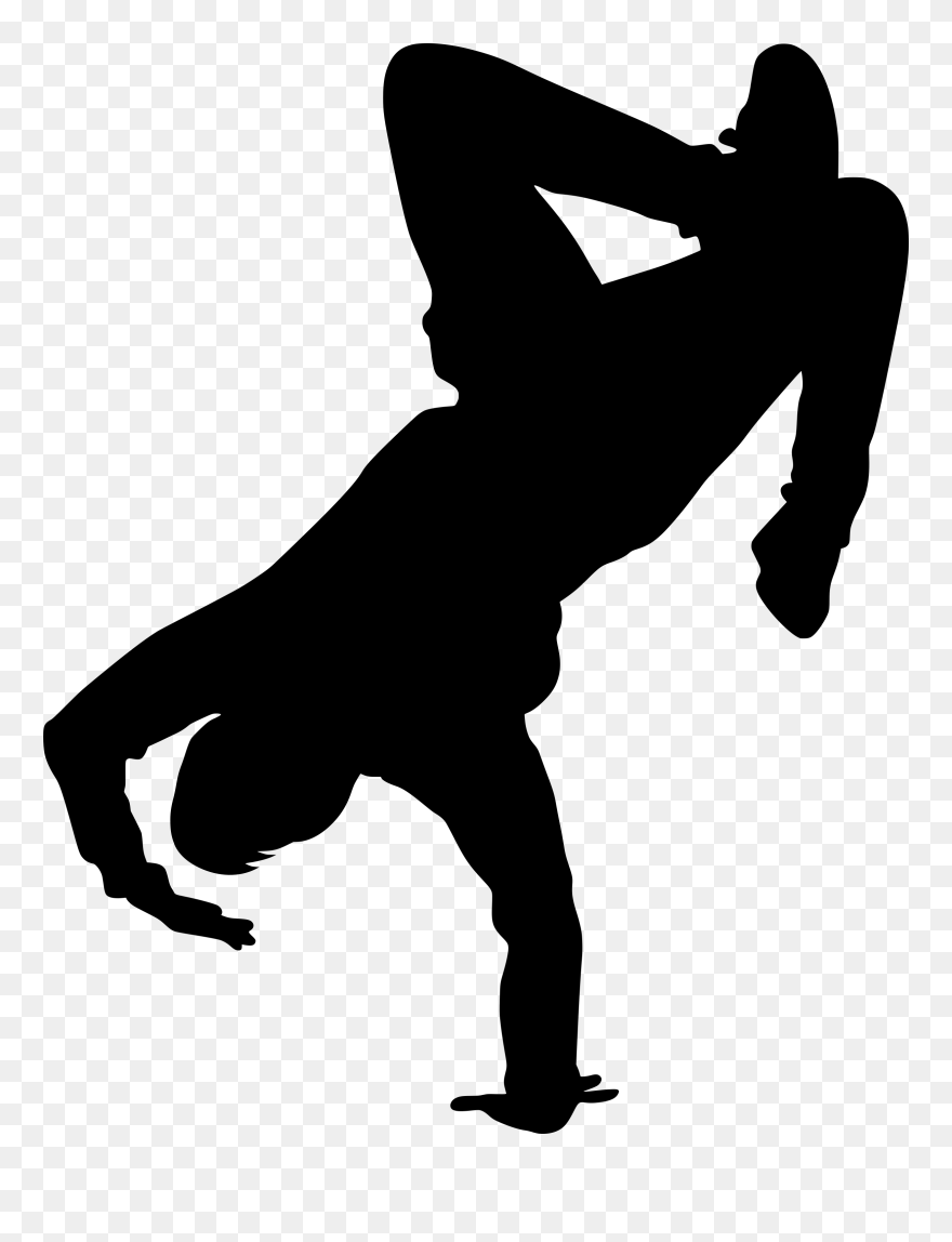 Portable Network Graphics Clip Art Silhouette Black - Break Dance Vector Png Transparent Png
