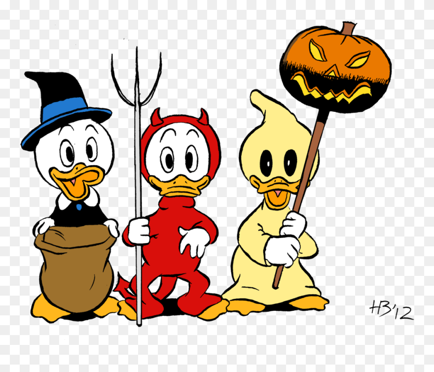 Halloween Disney Characters Clipart