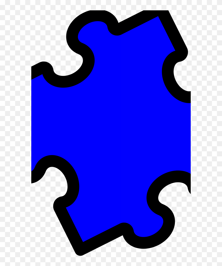 Bright Blue Puzzle Piece Svg Clip Arts - Png Download