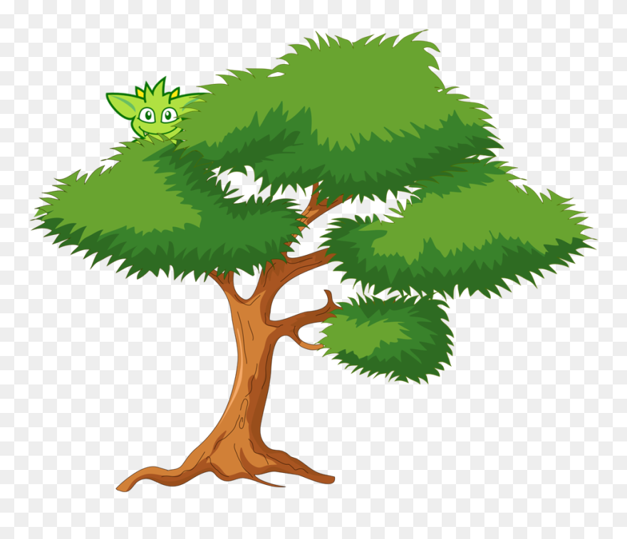 Gremlin Tree - Transparent Background Cartoon Tree Png Clipart