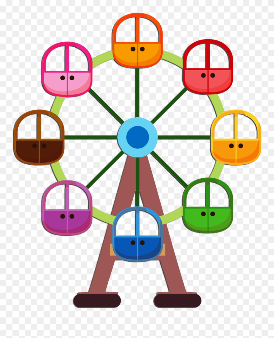 Circo Palha O E - Dibujar Una Noria De Feria Clipart